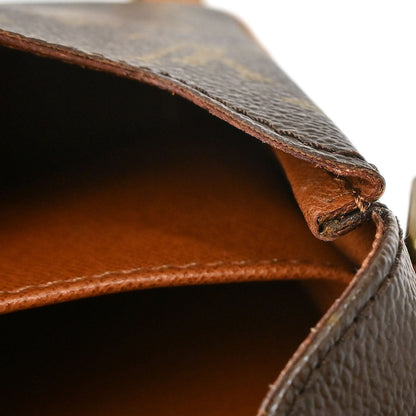 Louis Vuitton Monogram Cartouchiere MM Shoulder Bag M51253