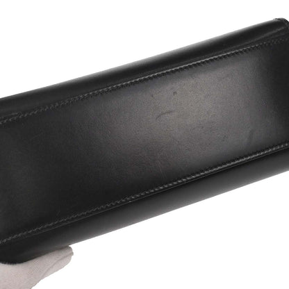 Hermes Black Box Calf Kelly Sport PM Shoulder Bag