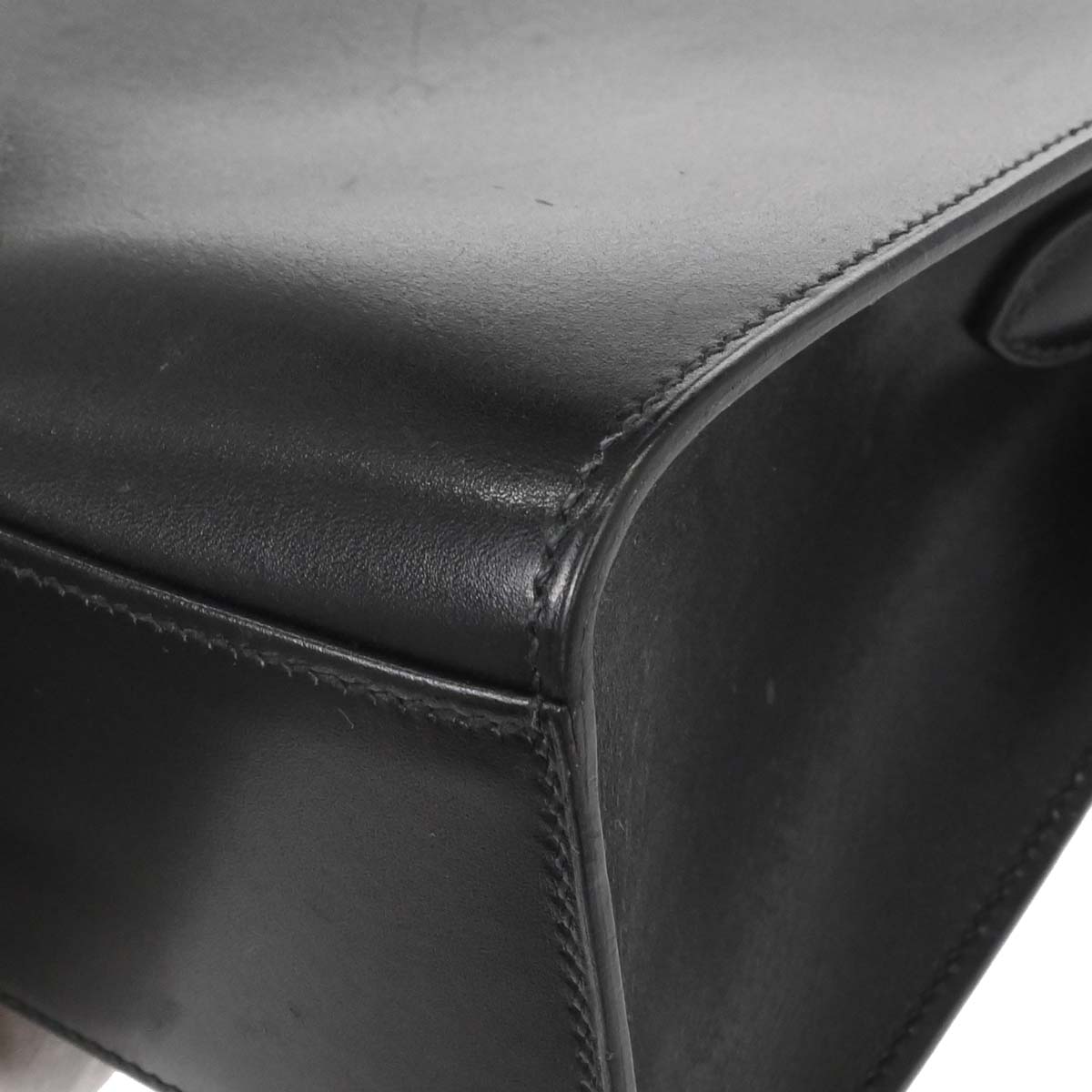 Hermes Black Box Calf Kelly Sport PM Shoulder Bag