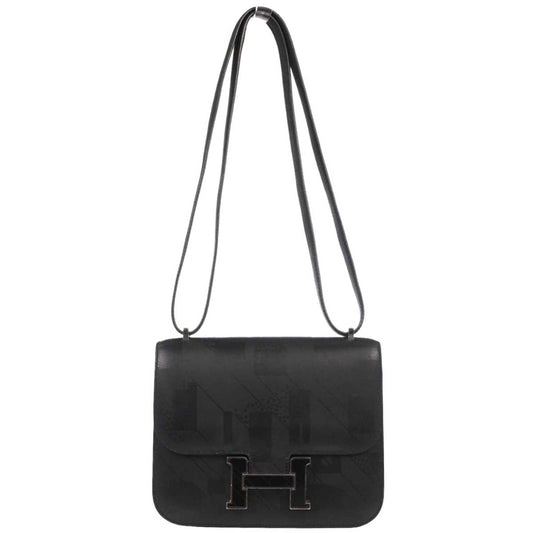 Hermes Black Sombrero On A Summer Night Constance 18 Shoulder Bag