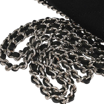 Chanel Black Cotton Shoulder Bag