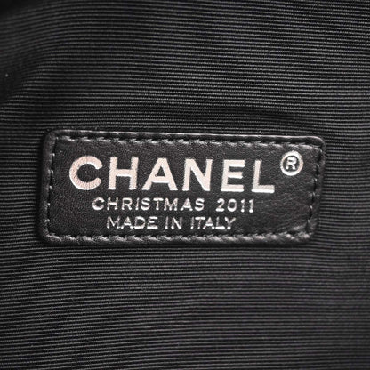 Chanel Black Cotton Shoulder Bag