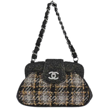 Chanel 2005-2006 Gray Wool Handbag