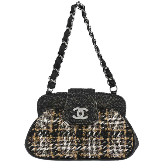 Chanel 2005-2006 Gray Wool Handbag