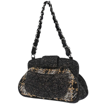 Chanel 2005-2006 Gray Wool Handbag