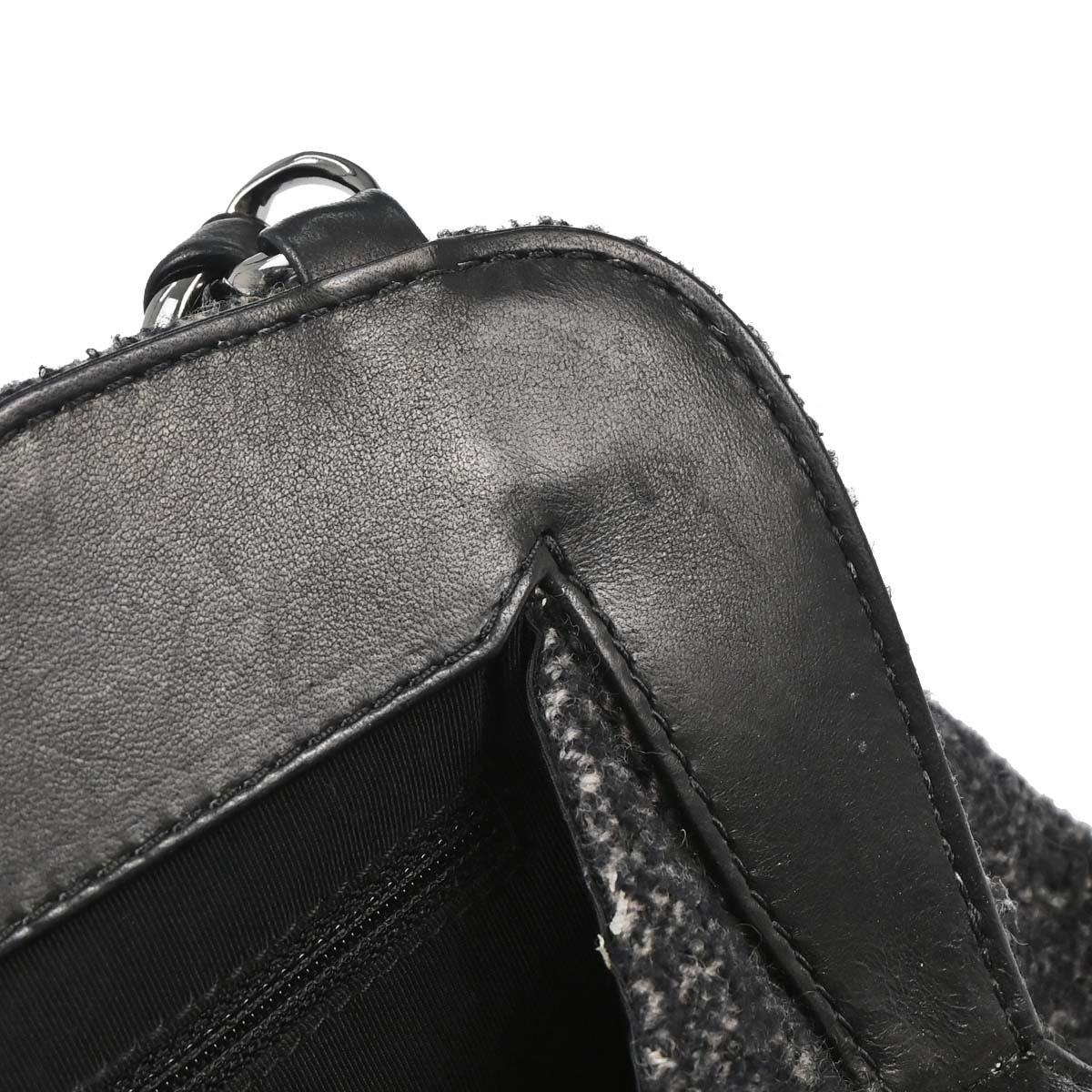 Chanel 2005-2006 Gray Wool Handbag