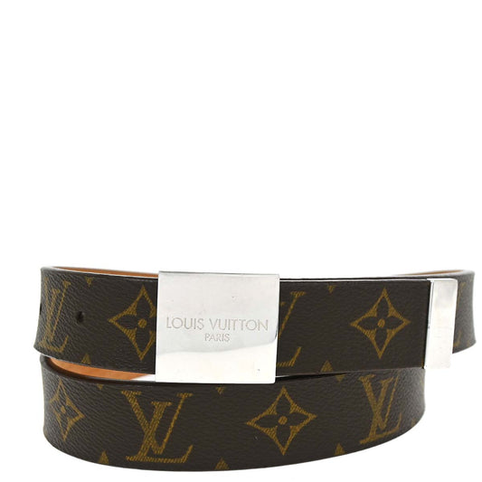 Louis Vuitton Monogram Ceinture Carre Belt M6801U #90/36