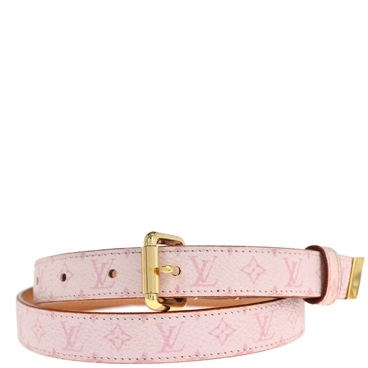 Louis Vuitton 2003 Pink Cherry Blossom Ceinture Belt M9273W #80/32