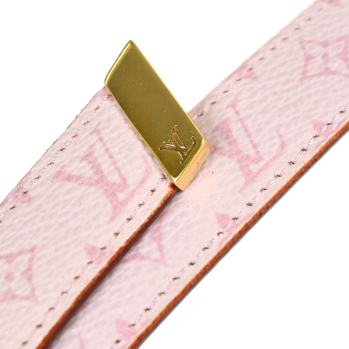 Louis Vuitton 2003 Pink Cherry Blossom Ceinture Belt M9273W #80/32