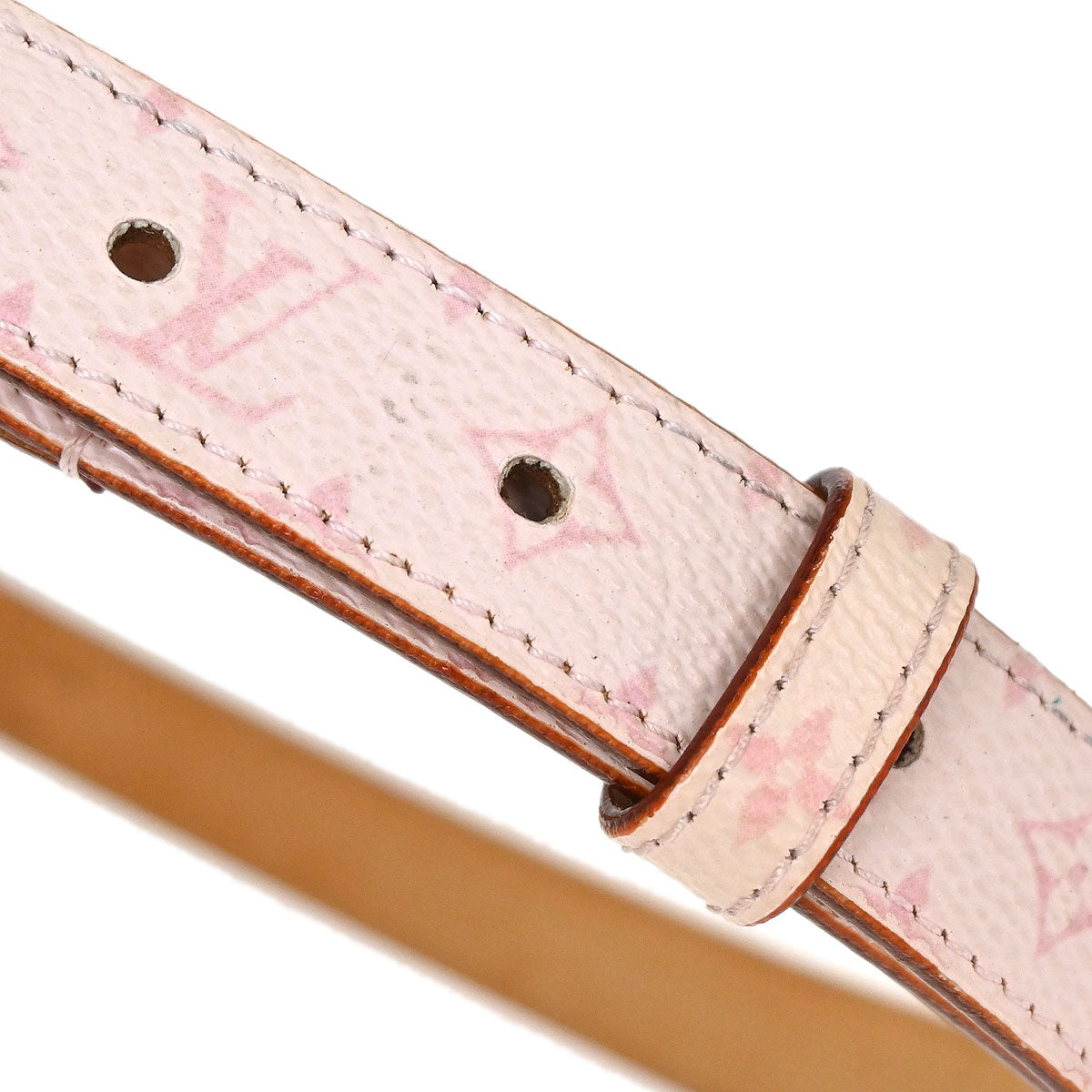 Louis Vuitton 2003 Pink Cherry Blossom Ceinture Belt M9273W #80/32