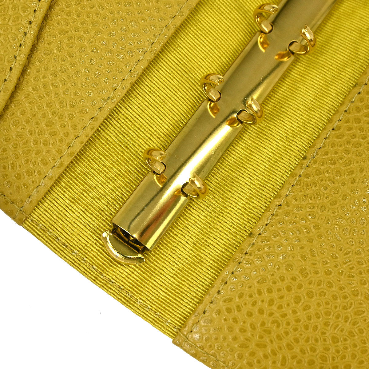 Chanel 1997-1999 Yellow Caviar Skin Notebook Cover Small Good