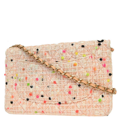 Chanel 2019 White Tweed Classic WOC Wallet On Chain