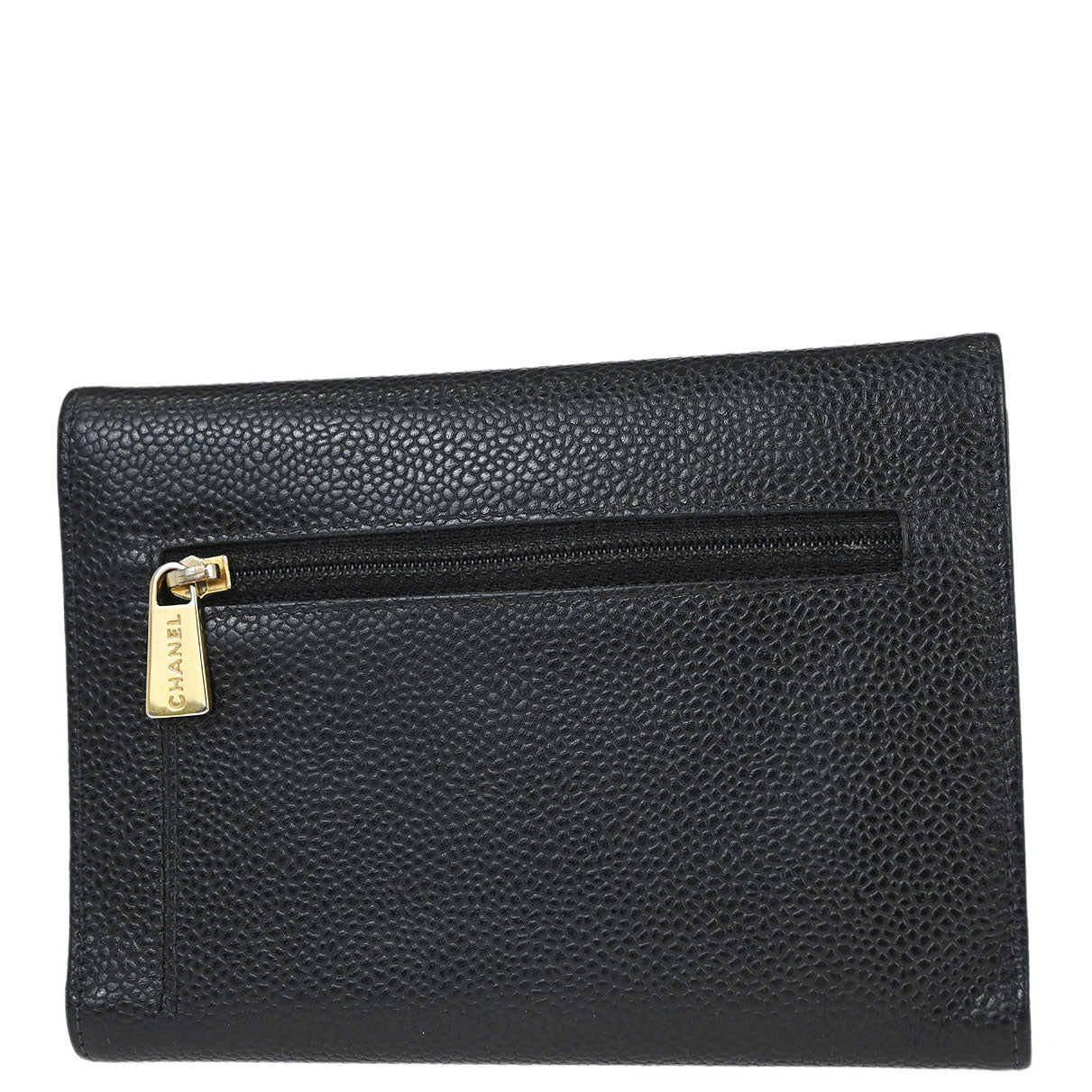 Chanel 2005-2006 Black Caviar Skin Wallet