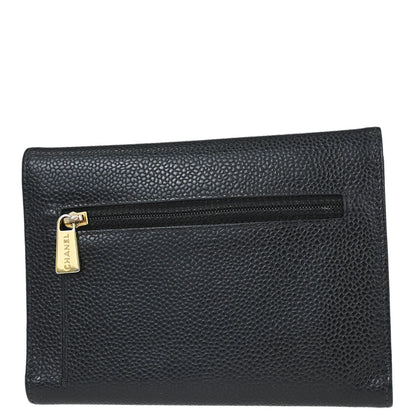 Chanel 2005-2006 Black Caviar Skin Wallet