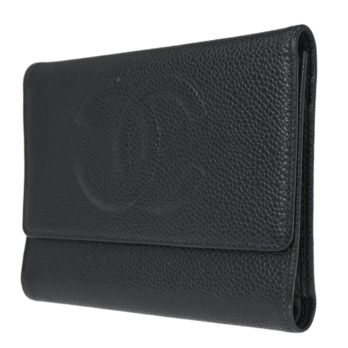 Chanel 2005-2006 Black Caviar Skin Wallet