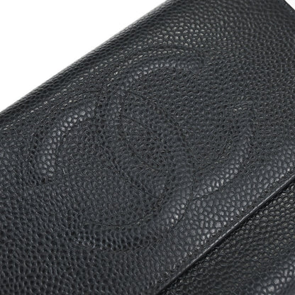 Chanel 2005-2006 Black Caviar Skin Wallet
