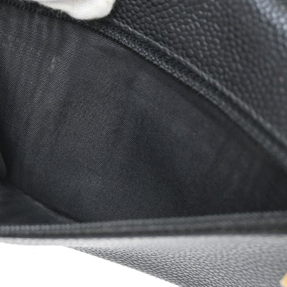 Chanel 2005-2006 Black Caviar Skin Wallet