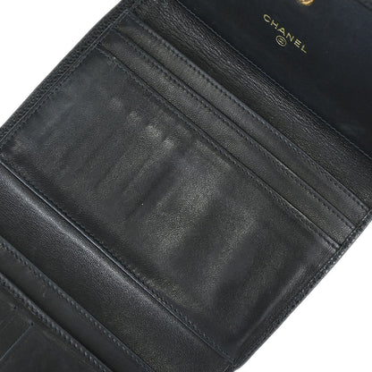 Chanel 2005-2006 Black Caviar Skin Wallet