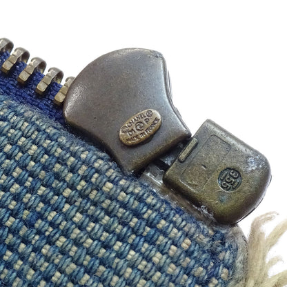Chanel Denim Wristband Bracelet Rhinestone Blue 01P
