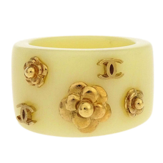 Chanel Ring Ivory Acrylic #53 02A
