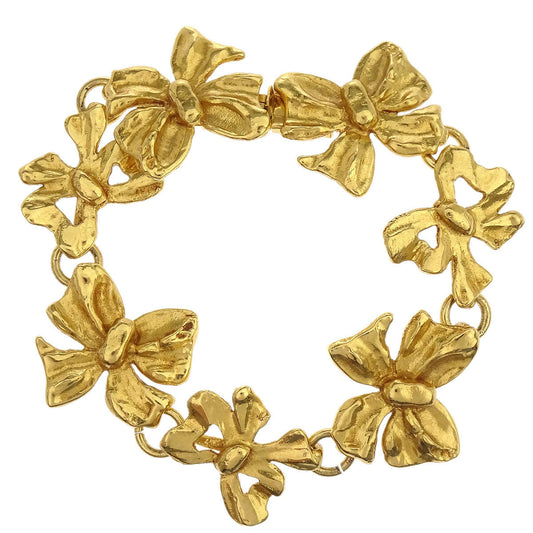 Yves Saint Laurent Gold Bracelet Bow Accessories