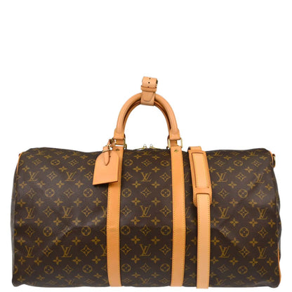 Louis Vuitton Monogram Keepall Bandouliere 55 Duffle Bag M41414