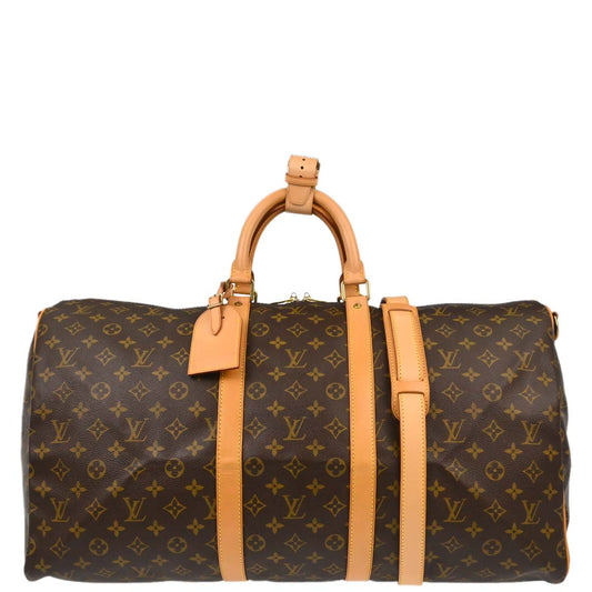 Louis Vuitton Monogram Keepall Bandouliere 55 Duffle Bag M41414