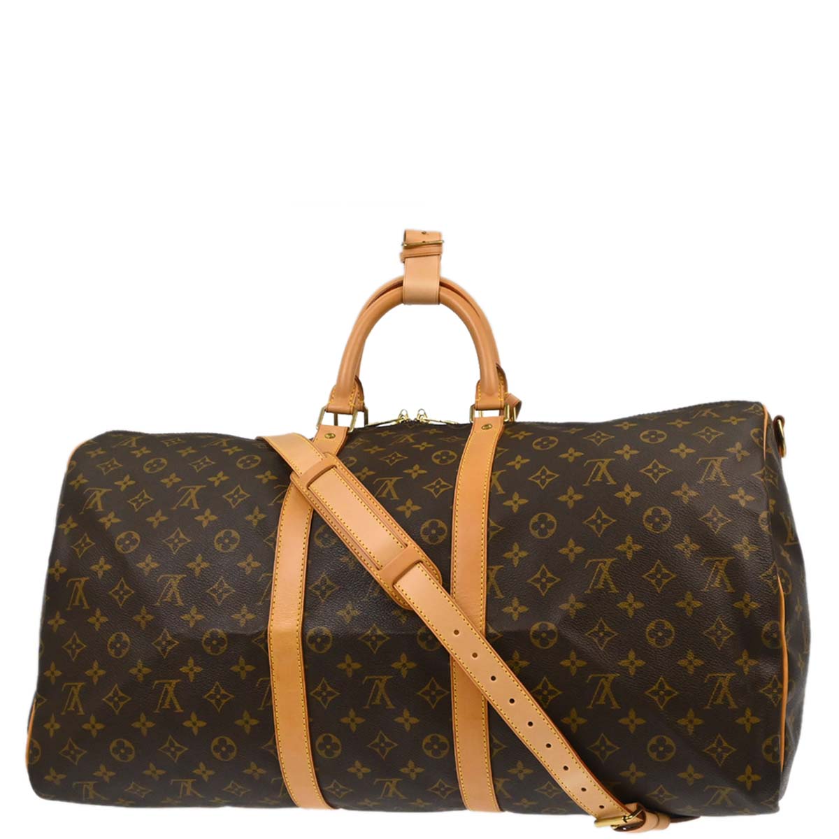 Louis Vuitton Monogram Keepall Bandouliere 55 Duffle Bag M41414