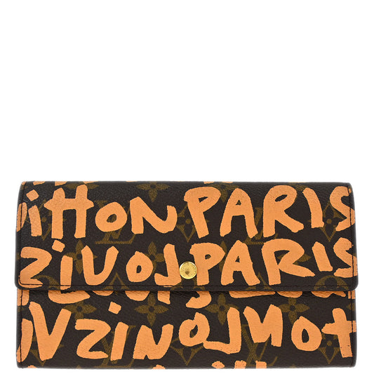 Louis Vuitton Monogram Graffiti Porte Monnaie Credit Wallet M92190