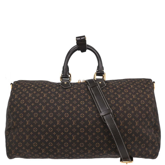 Louis Vuitton Brown Monogram Idylle Speedy Voyage 45 Shoulder Duffle Bag M56705