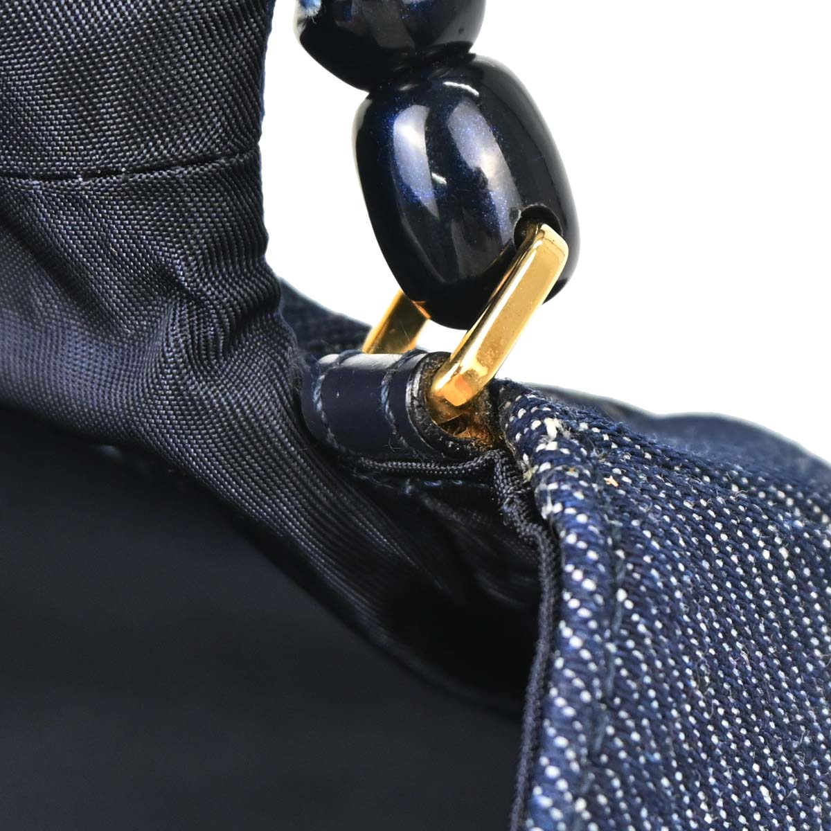 Christian Dior Blue Denim Malice Handbag