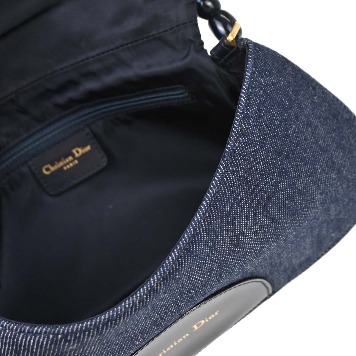 Christian Dior Blue Denim Malice Handbag