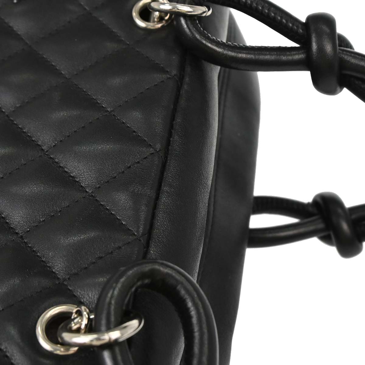 Chanel 2005-2006 Black Calfskin Cambon Ligne Bowling Bag 27