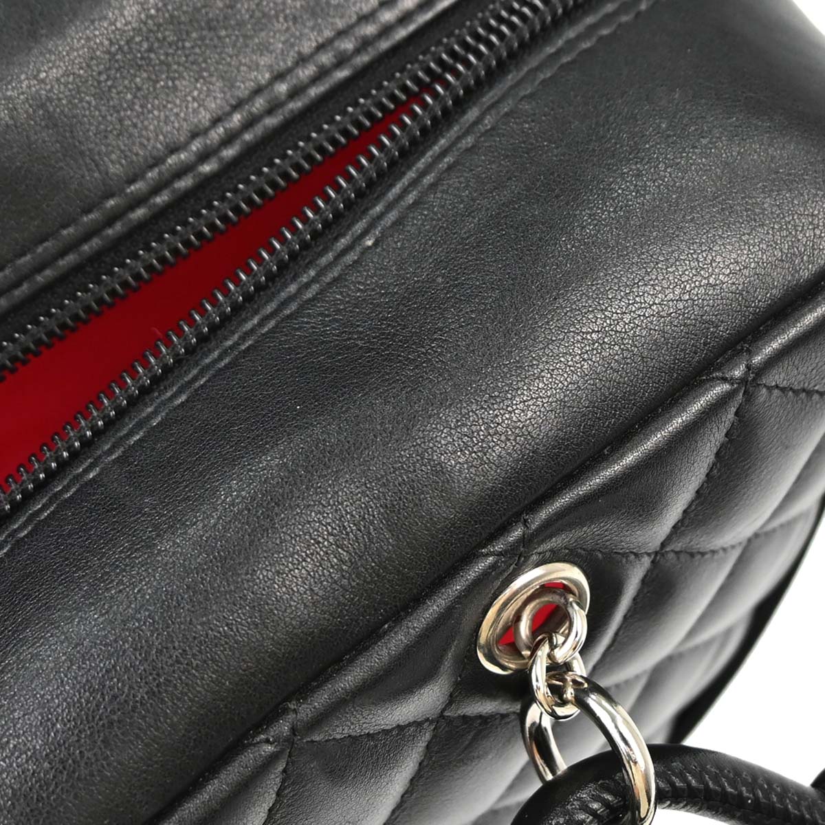 Chanel 2005-2006 Black Calfskin Cambon Ligne Bowling Bag 27