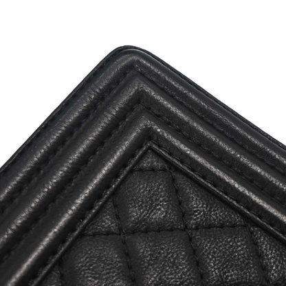Boy Chanel 2014 Black Calfskin Medium Shoulder Bag