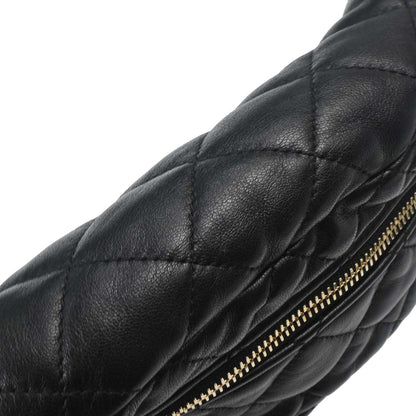 Chanel 2019 Black Lambskin Waist Bum Bag
