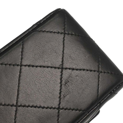 Chanel Black Lambskin Mini Classic Square Flap Shoulder Bag 17