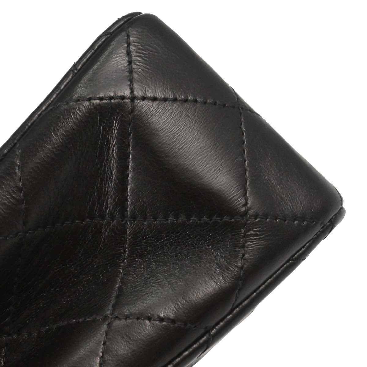 Chanel Black Lambskin Mini Classic Square Flap Shoulder Bag 17