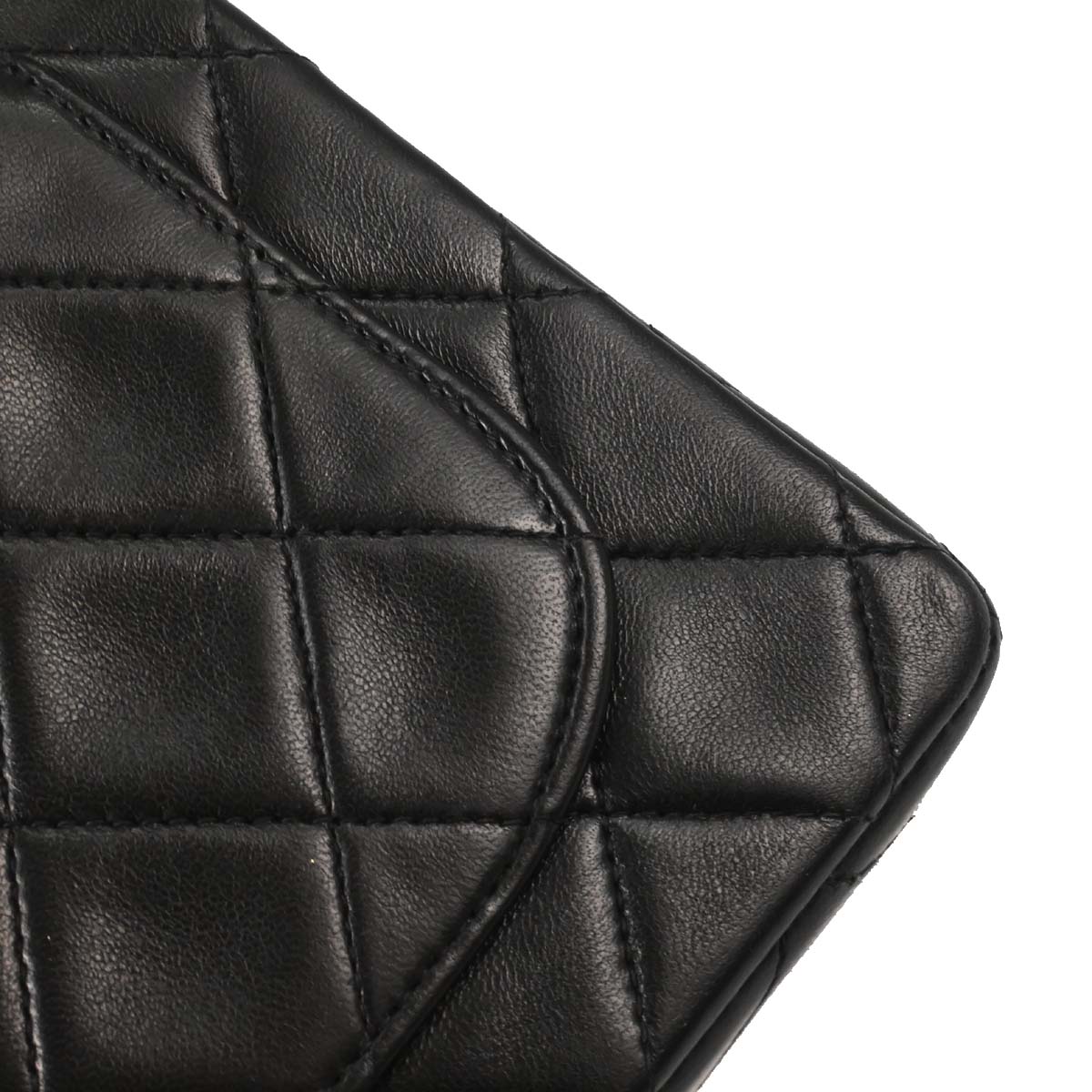 Chanel Black Lambskin Mini Classic Square Flap Shoulder Bag 17