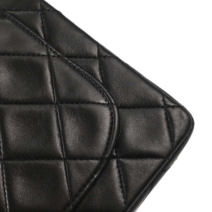 Chanel Black Lambskin Mini Classic Square Flap Shoulder Bag 17