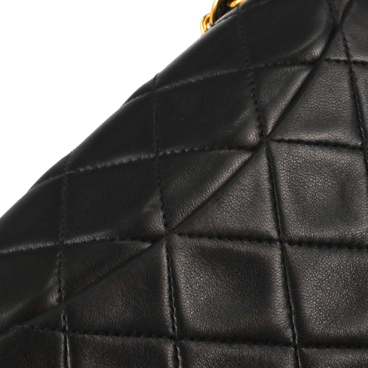 Chanel Black Lambskin Mini Classic Square Flap Shoulder Bag 17