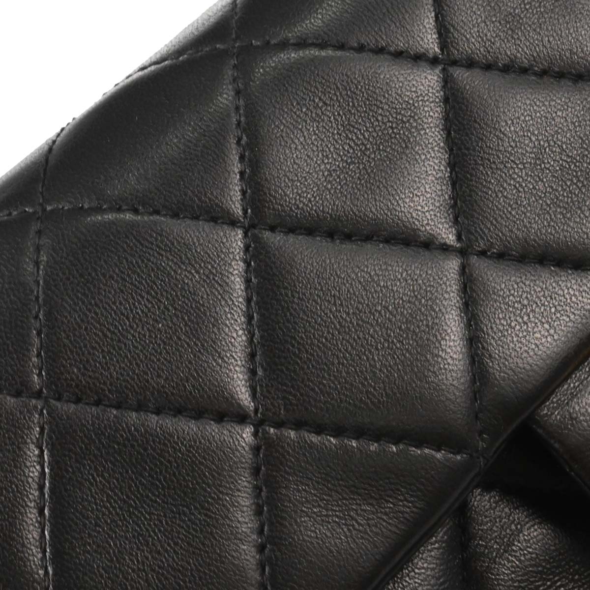 Chanel Black Lambskin Mini Classic Square Flap Shoulder Bag 17