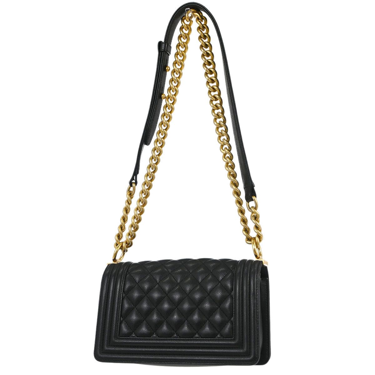 Boy Chanel Black Caviar Small Chain Shoulder Bag