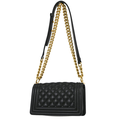 Boy Chanel Black Caviar Small Chain Shoulder Bag