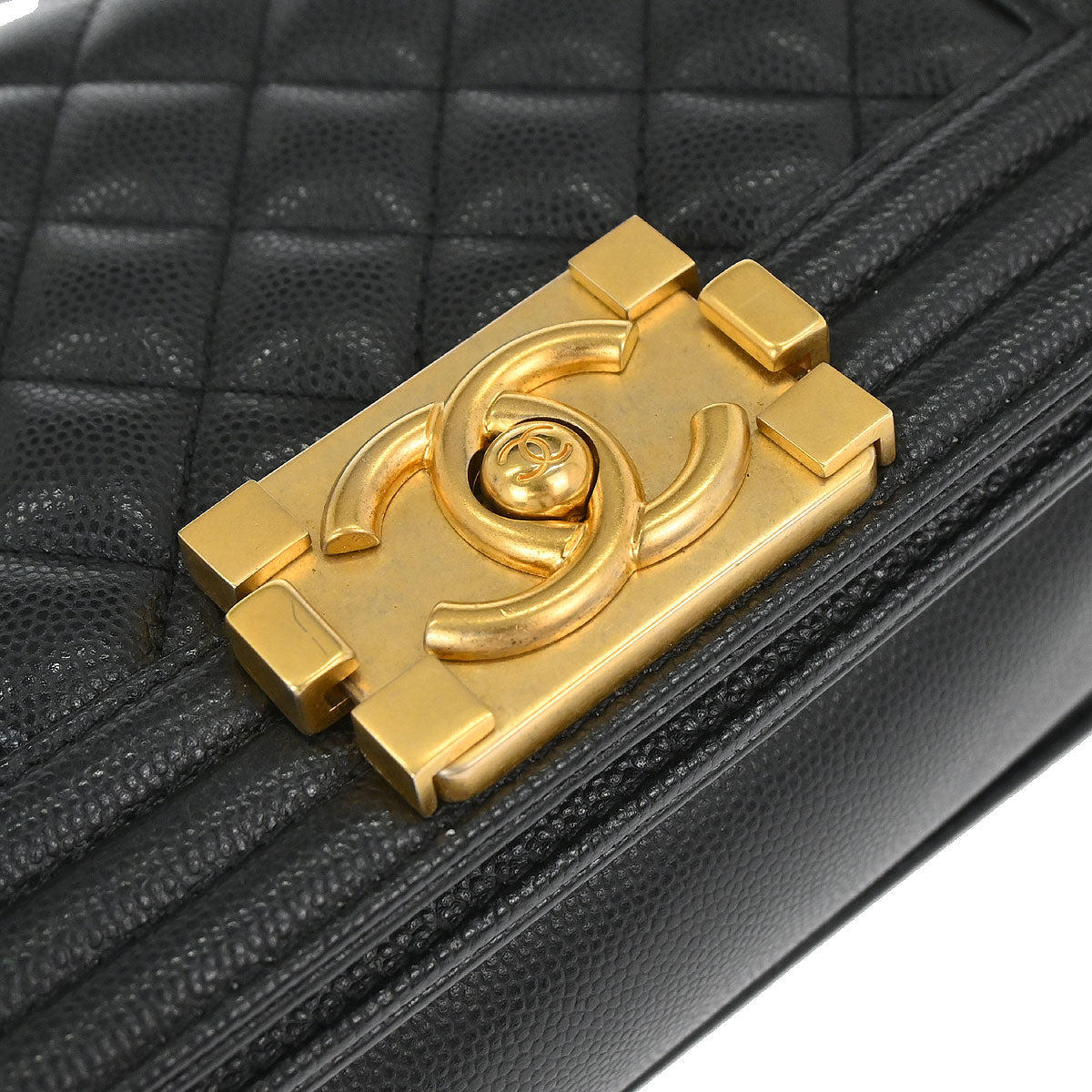 Boy Chanel Black Caviar Small Chain Shoulder Bag