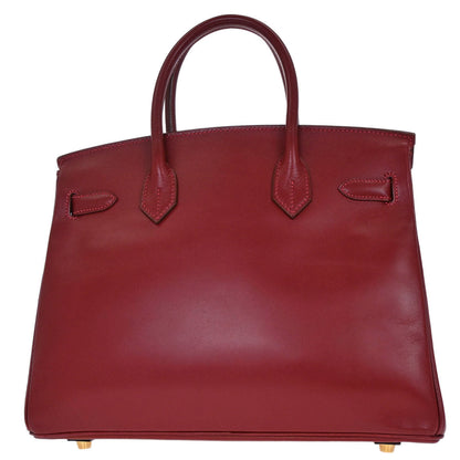 Hermes Rouge Vif Box Calf Birkin 30 Handbag