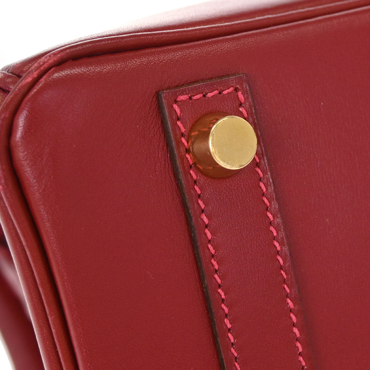 Hermes Rouge Vif Box Calf Birkin 30 Handbag