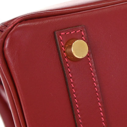 Hermes Rouge Vif Box Calf Birkin 30 Handbag