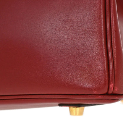 Hermes Rouge Vif Box Calf Birkin 30 Handbag