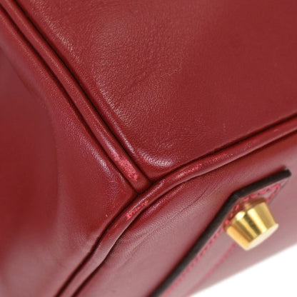 Hermes Rouge Vif Box Calf Birkin 30 Handbag